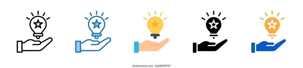 Inspire multiple style icons set design vector illustration.