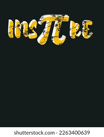 inspire for pi day black background