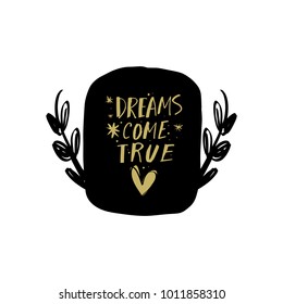 Inspire, sign, lettering, tag. Decor elements, sticker. Cute label. Vector, clip art.