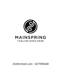 Inspire the sign / logo of a Yin Yang that is in the form of abstract with beautiful line art.