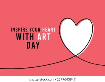 Inspire Your Heart With Art Day. Eps 10.