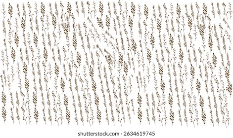 Inspired by antique scripts, this vintage brown seamless pattern has a nostalgic and emotional tone. Suitable for retro themes, journaling pages, or artistic packaging