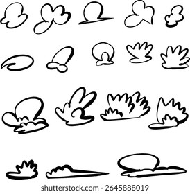 Inspired by cellular structures and micro-organic forms, this set includes dynamic blob and droplet shapes perfect for modern abstract design, biology-themed visuals, or creative branding. Each shape 