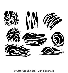 Inspired by cellular structures and micro-organic forms, this set includes dynamic blob and droplet shapes perfect for modern abstract design, biology-themed visuals, or creative branding. Each shape 