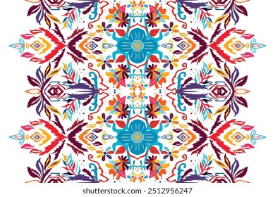 Inspired by indigenous design, this pattern works great for ethnic textiles."This content was created using vector drawing tools and software, not generated by AI"