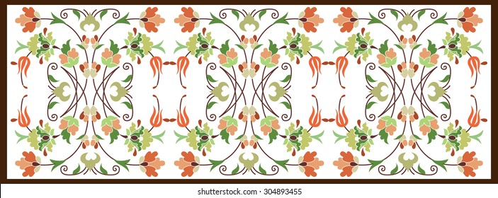 Inspired by the Ottoman decorative arts pattern designs