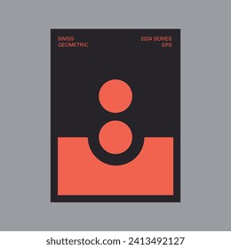 Inspired by Swiss style, the poster is made in EPS-format and features abstract and minimal shapes. Sans-serif typography.