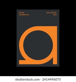 Inspired by Swiss style, the poster is made in EPS-format and features abstract and minimal shapes. Sans-serif typography.