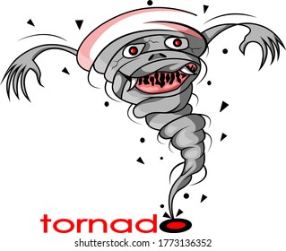inspirado en un tornado eólico muy fuerte
