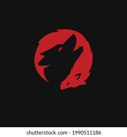 inspired by yin and yang, but this wolf is the symbol of a great leader