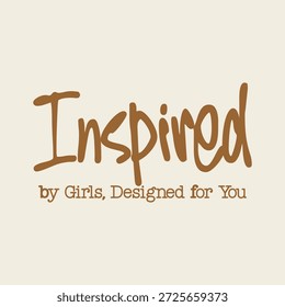 Inspiriertes handgeschriebenes Typografie-Slogan-Design für T-Shirt-Druck, Bekleidungsmarken und Modeartikel. Dieses moderne Grafikdesign besticht durch einen sanften Minimalstil mit femininem Touch, ideal für T-Shirts, Print-on-Demand-Produkte, Poster, Aufkleber und Lifestyle-Branding. Perfekt für motivierende Kleidung, Boutique-Kleidung und kreative Bekleidungsdesigns.