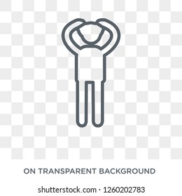 inspired human icon. Trendy flat vector inspired human icon on transparent background from Feelings collection. High quality filled inspired human symbol use for web and mobile