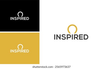 inspired logo with light bulb and gear  vector mechanic engineer design template