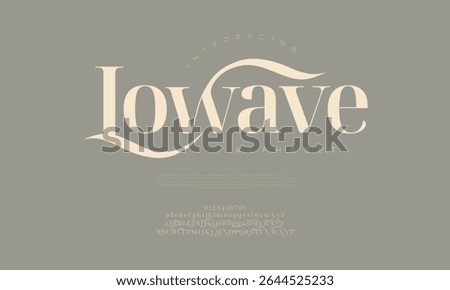 Inspired serif font with soft curves and modern elegance