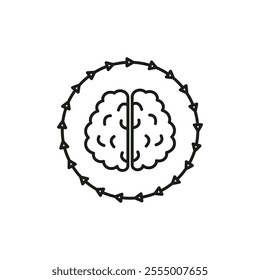 Inspiring Change icon Simple thin line flat symbol