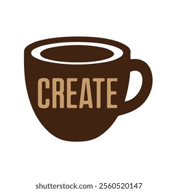 Inspiring Coffee Mug with CREATE" Motivational Message