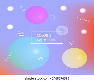 Inspiring colorful geometric modern background. Vector illustration Simple backdrop with simple muffled colors. 