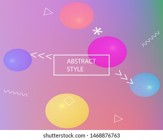Inspiring colorful geometric modern background. Vector illustration Simple backdrop with simple muffled colors. 