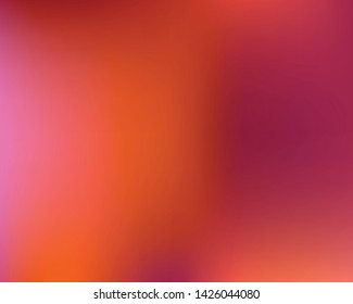 Inspiring colorful gradient background. Flat backdrop with bright rainbow colors. Vector illustration pastel. Red easy editable and soft colored banner template.