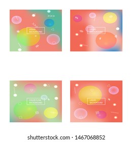 Inspiring colorful modern background. Creative backdrop with simple muffled colors. Vector illustration space. Orange easy editable and soft colored banner template.