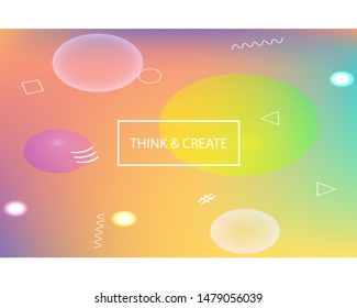 Inspiring colorful modern background. Fluid backdrop with simple muffled colors. Vector illustration texture. Pink easy editable and soft colored banner template.