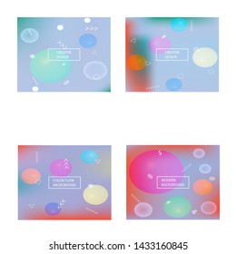 Inspiring colorful modern background. Minimal backdrop with bright rainbow colors. Vector illustration space. Violet easy editable and soft colored banner template.
