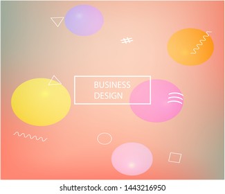 Inspiring colorful modern background. Minimal backdrop with bright rainbow colors. Vector illustration concept. Pink easy editable and soft colored banner template.