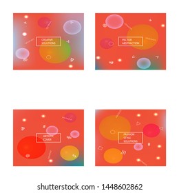 Inspiring colorful modern background. Minimal backdrop with simple muffled colors. Vector illustration layout. Red easy editable and soft colored banner template.