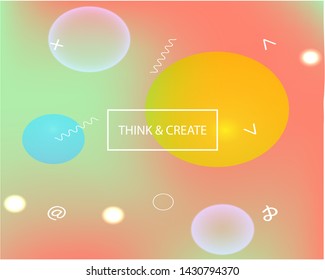 Inspiring colorful modern background. Vector illustration theme. Fluid backdrop with bright rainbow colors. Pink easy editable and soft colored banner template.