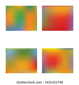 Inspiring colorful modern background. Vector illustration pastel. Vibrant backdrop with bright rainbow colors. Orange easy editable and soft colored banner template.