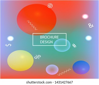 Inspiring colorful modern background. Vector illustration layout. Simple backdrop with bright rainbow colors. Violet easy editable and soft colored banner template.