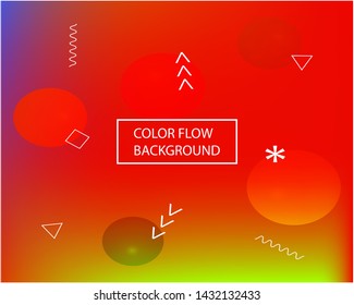 Inspiring colorful modern background. Vector illustration vintage. Colorful backdrop with bright rainbow colors. Red easy editable and soft colored banner template.