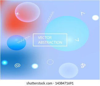 Inspiring colorful modern background. Vector illustration concept. Fluid backdrop with bright rainbow colors. Blue easy editable and soft colored banner template.