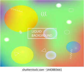 Inspiring colorful modern background. Vector illustration pastel. Vibrant backdrop with bright rainbow colors. Green easy editable and soft colored banner template.