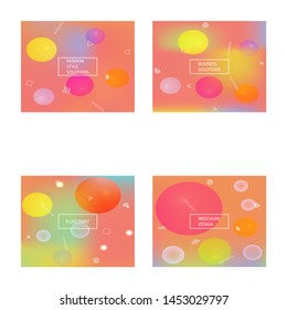 Inspiring colorful modern background. Vector illustration elements. Dynamic backdrop with simple muffled colors. Pink easy editable and soft colored banner template.