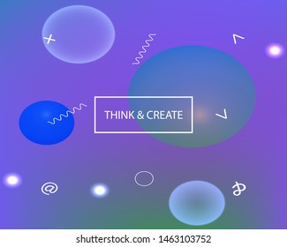 Inspiring colorful modern background. Vector illustration vintage. Liquid backdrop with simple muffled colors. Violet easy editable and soft colored banner template.