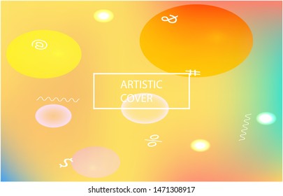 Inspiring colorful modern background. Vector illustration pastel. Clean backdrop with simple muffled colors. Blue easy editable and soft colored banner template.