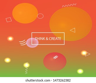 Inspiring colorful modern background. Vector illustration texture. Dynamic backdrop with simple muffled colors. Red easy editable and soft colored banner template.