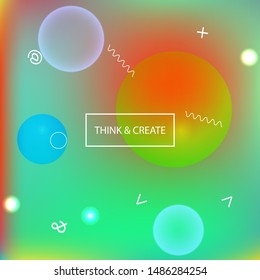 Inspiring colorful modern background. Vector illustration pastel. Colorful backdrop with simple muffled colors. Blue easy editable and soft colored banner template.