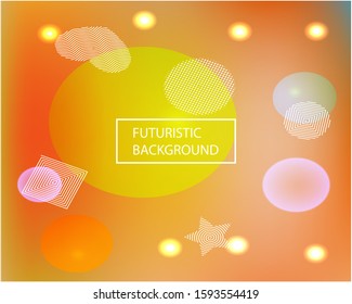 Inspiring colorful modern background. Vector illustration layout. Flat backdrop with colored bubbles and white shapes. Blue easy editable and soft painted banner template.