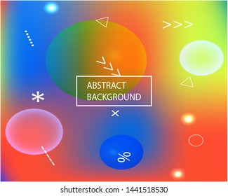 Inspiring colorful modern background. Vibrant backdrop with bright rainbow colors. Vector illustration elements. Red easy editable and soft colored banner template.
