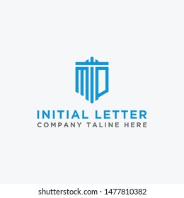 Inspiring company logo design from the initial letters of the MD logo icon. -Vectors