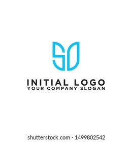 Inspiring company logo design from the initial letters to the SD logo icon. -Vectors