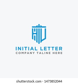 Inspiring company logo designs from the initial letters of the HU logo icon. -Vectors
