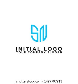 Inspiring company logo designs from the initial letters of the SN logo icon. -Vectors
