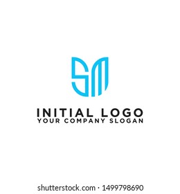Inspiring company logo designs from the initial letters of the SM logo icon. -Vectors