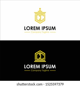 Inspiring company logo designs from the initial letters CC  logo. -Vectors