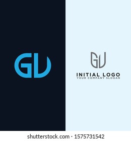 Inspiring company logo designs from the initial letters of the GV logo icon. -Vectors