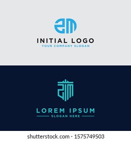 Inspiring company logo designs from the initial letters of the ZM logo icon. -Vectors