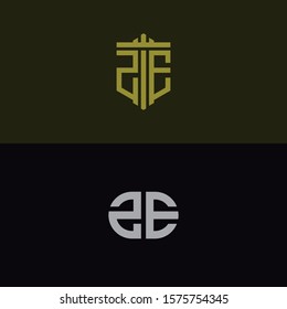Inspiring company logo designs from the initial letters ZE logo icon. -Vectors